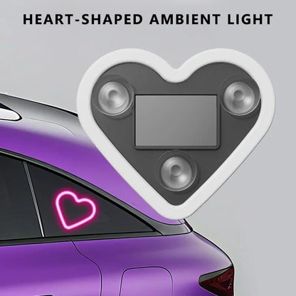 🔥Last Day 49% OFF - Solar Powered Wireless LED Heart Shape C-Pillar Neon Light