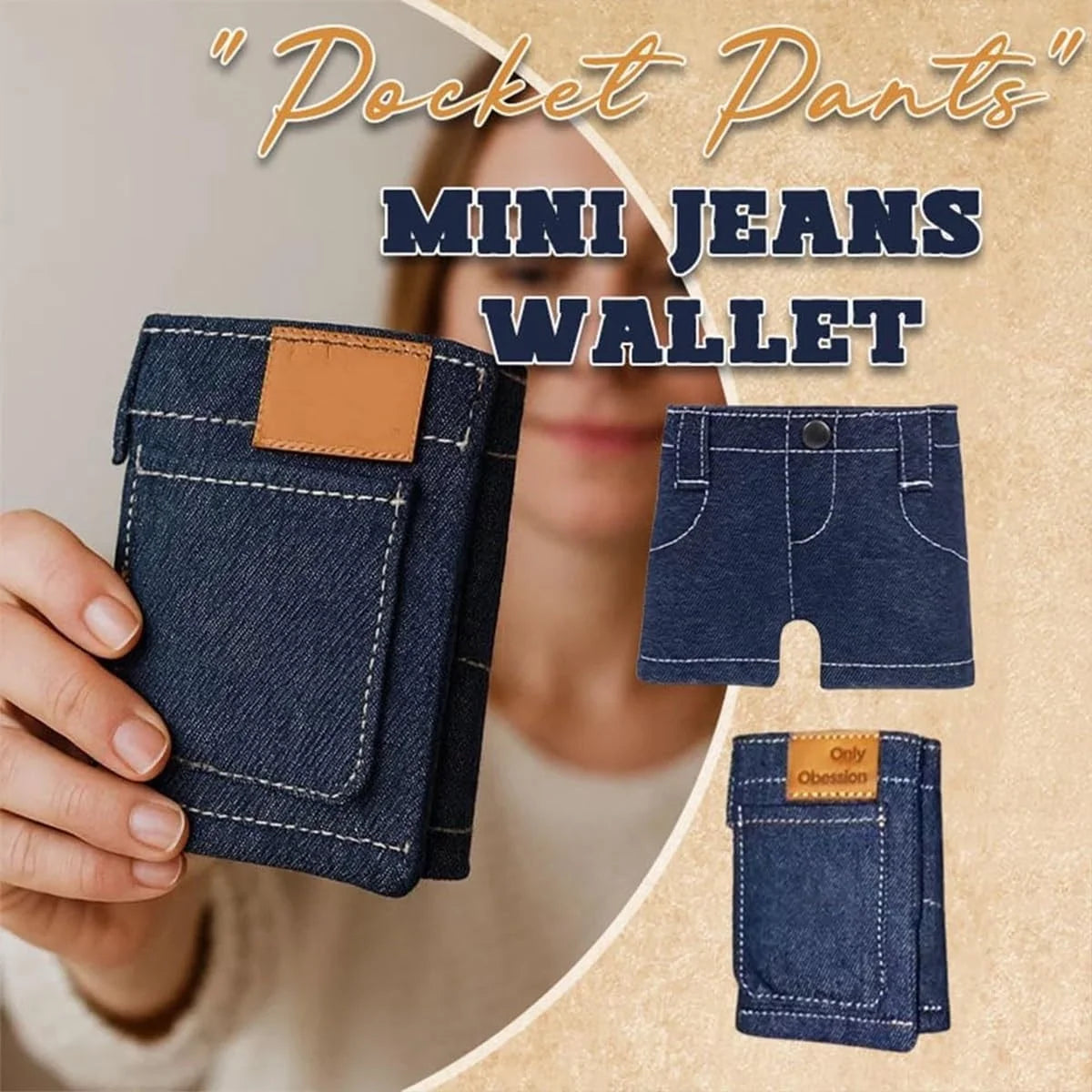 mini jeans wallete👛