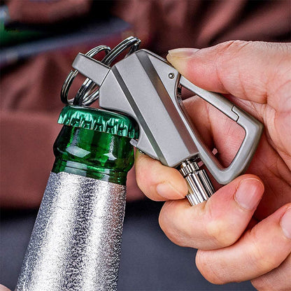 🔥LAST DAY Promotion - 🔥Permanent Match Infinity Lighter with Multitool Keychain Bottle Opener✨