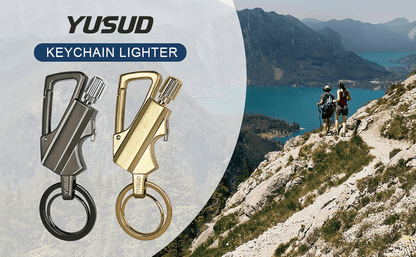 🔥LAST DAY Promotion - 🔥Permanent Match Infinity Lighter with Multitool Keychain Bottle Opener✨